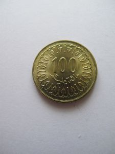 Монета Тунис 100 миллимов 2008