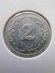 Тунис 2 миллима 1960