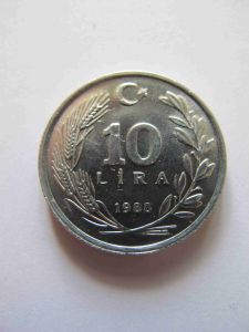 Турция 10 лир 1988
