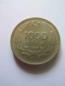 Турция 1 000 лир 1990