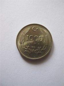 Турция 1 000 лир 1991