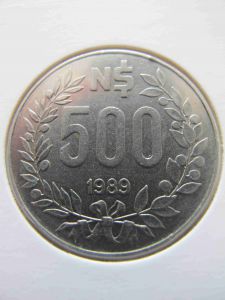 Уругвай 500 песо 1989