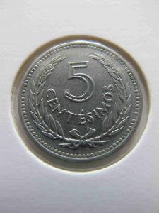 Уругвай 5 сентимо 1953