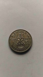 Великобритания 1 шиллинг 1939 Шотландский Серебро