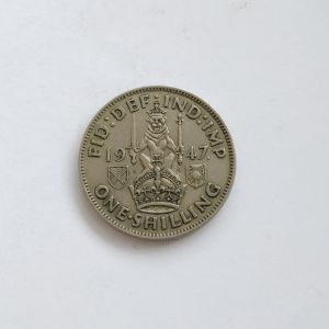 Великобритания 1 шиллинг 1947 Шотландский герб  ГЕОРГ VI