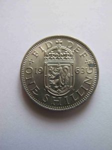 Великобритания 1 шиллинг 1963 Шотландский герб  ЕЛИЗАВЕТА II