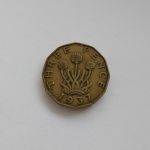 Монета Великобритания 3 пенса 1937