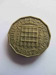 Монета Великобритания 3 пенса 1957