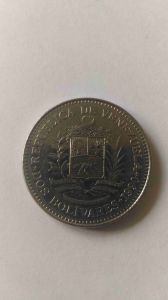 Монета Венесуэла 2 боливар 1990