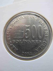 Венесуэла 500 боливар 2004