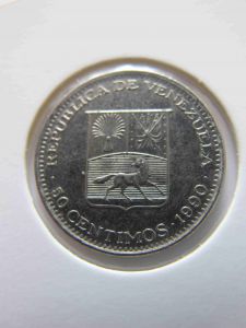 Венесуэла 50 сентимо 1990