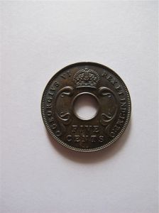 Британская Восточная Африка и 5 центов 1937 KN
