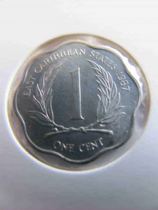 Восточно-Карибские штаты 1 цент 1987