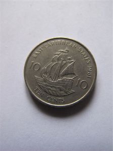 Восточно-Карибские штаты 10 центов 1981