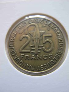 Западная Африка  25 франков 1976