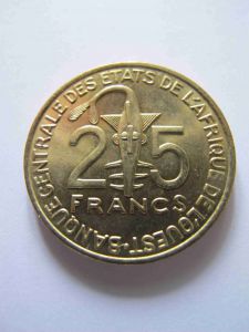 Западная Африка  25 франков 2004