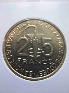 Западная Африка  25 франков 2009