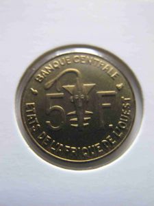 Западная Африка 5 франков 1997