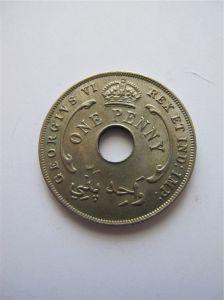 Британская Западная Африка 1 пенни 1941