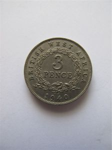 Британская Западная Африка 3 пенса 1940