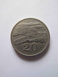 Зимбабве 20 центов 1989