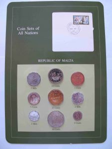 Набор монет Мальта 1972-1982 - Coins of All Nations