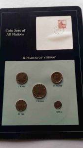 Набор монет  Норвегии - Coins of All Nations