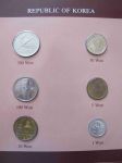 Набор монет Южная Корея 1980-1989