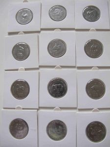 Набор монет Сомали 10 шиллингов 2000 гороскоп - 12 монет