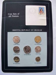 Набор монет Уругвай 1980-1981 - Coins of All Nations