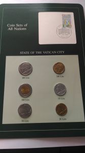 Набор монет  Ватикана 1985