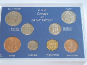 Набор монет Великобритания периода 1953-1970