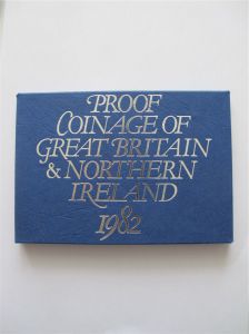 Набор монет Великобритания 1982 Пруф