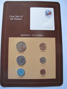 Набор монет Замбия - Coins of All Nations